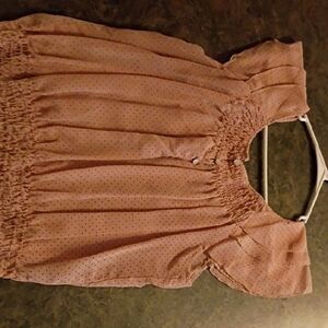Women's Pink Polka Dot Top